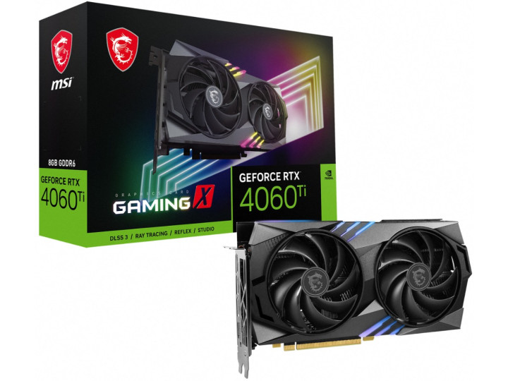 Видеокарта MSI GeForce RTX 4060 Ti Gaming X 8GB DLSS 3