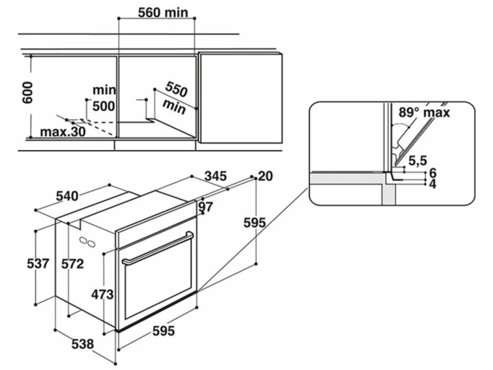 Электрический духовой шкаф Whirlpool AKZ9 6230 IX, серебристый