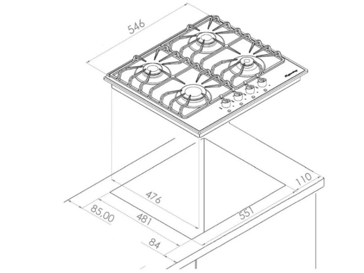 Варочная панель Kuppersberg FQ602 C Варочная панель Kuppersberg FQ602 C