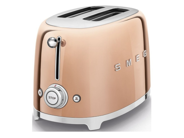 Тостер Smeg TSF01RGEU розовое золото Тостер Smeg TSF01RGEU розовое золото