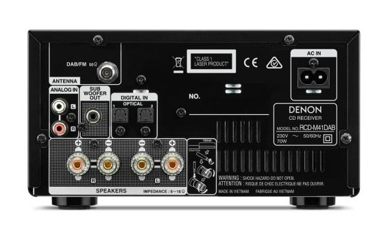 Музыкальный центр Denon D-M41DAB / RCD-M41DAB (silver) + SC-M41 (cherry)