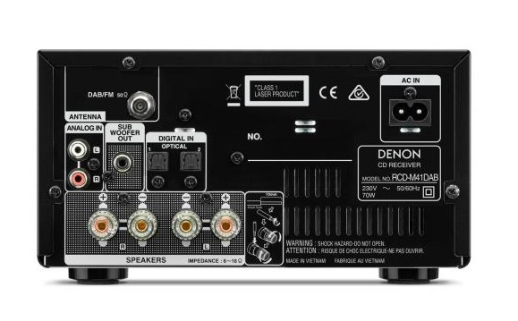 Музыкальный центр Denon D-M41DAB / RCD-M41DAB (black) + SC-M41 (cherry)