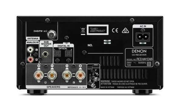 Музыкальный центр Denon D-M41DAB / RCD-M41DAB (black) + SC-M41 (black)