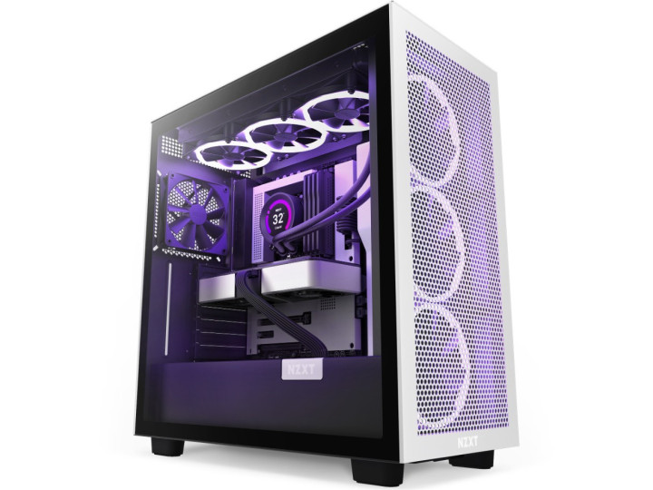 Корпус компьютерный NZXT H7 Flow Черно-белый