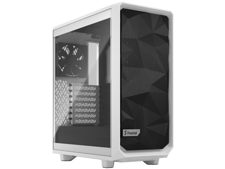 Корпус компьютерный FRACTAL DESIGN Meshify 2 Compact TG Clear Tint Белый