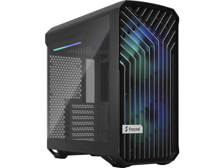 Корпус компьютерный FRACTAL DESIGN Torrent Compact RGB TG Light Tint Черный