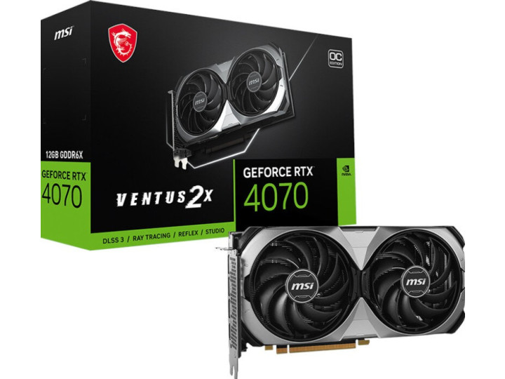 Видеокарта MSI GeForce RTX 4070 Ventus 2X E OC 12GB