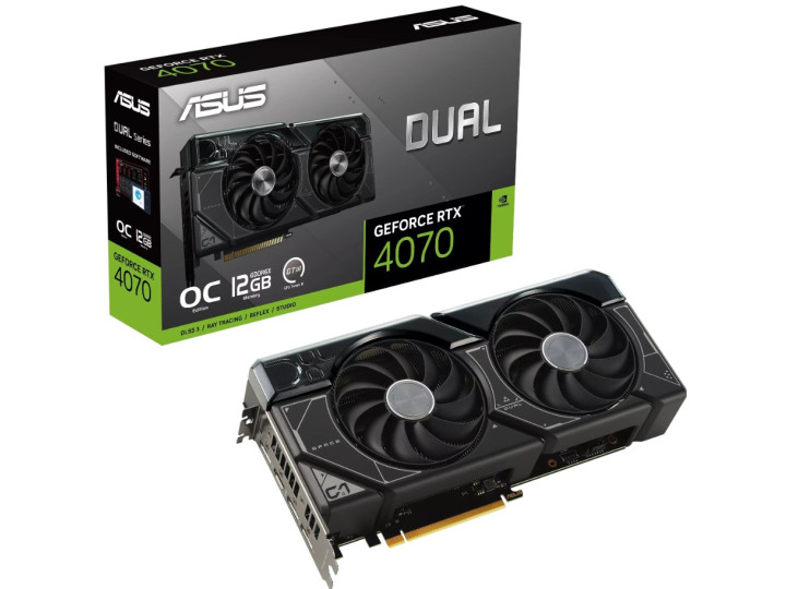 Видеокарта ASUS GeForce RTX 4070 Dual OC 12GB DLSS 3