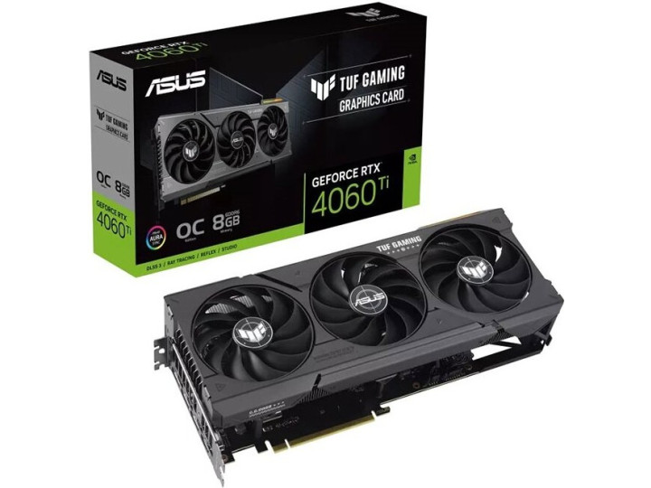 Видеокарта ASUS TUF Gaming GeForce RTX 4060 Ti OC 8GB DLSS 3