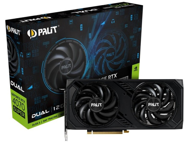 Видеокарта PALIT GeForce RTX 4070 Super Dual 12GB