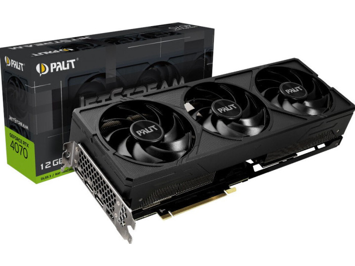 Видеокарта PALIT GeForce RTX 4070 Jetstream 12GB DLSS 3