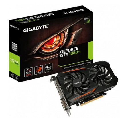 Видеокарта Gigabyte GeForce GTX 1050 Ti OC 4GB GDDR5 (GV-N105TOC-4GL) Видеокарта Gigabyte GeForce GTX 1050 Ti OC 4GB GDDR5 (GV-N105TOC-4GL)