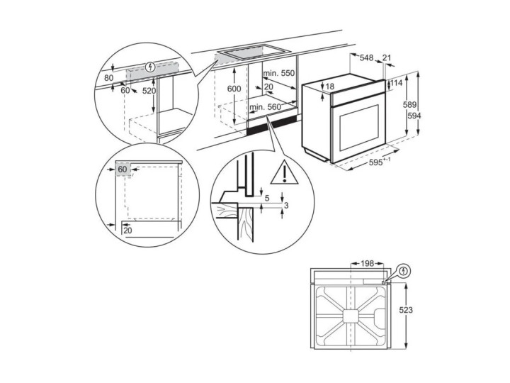 Электрический духовой шкаф Electrolux OED3H50V, белый Электрический духовой шкаф Electrolux OED3H50V, белый