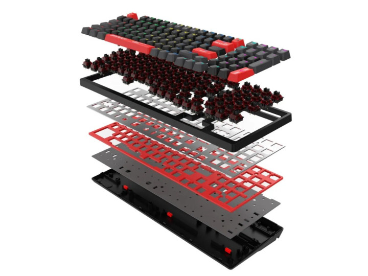 Механическая клавиатура A4Tech Bloody S98 Bloody Red черный