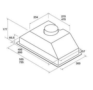Встраиваемая вытяжка JetAir Viera Lux WH/A/72