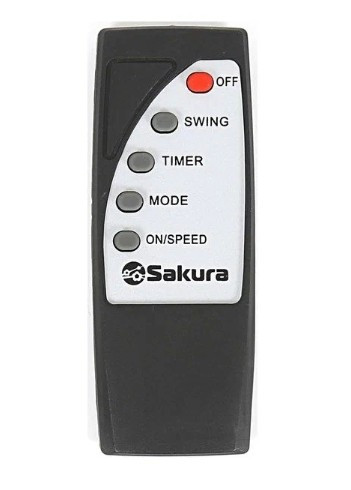 Напольный вентилятор Sakura SA-16BK, черный/серый