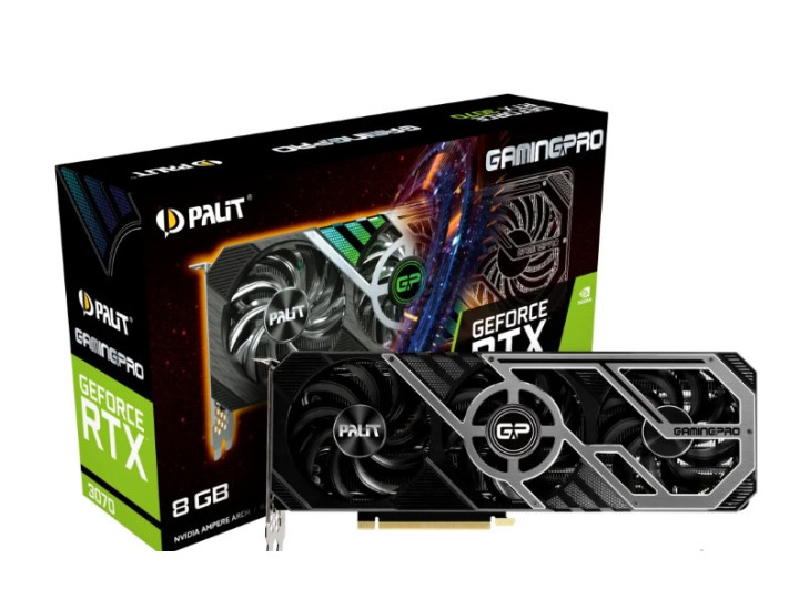 Видеокарта Palit GeForce RTX 3070 GamingPro 8GB (NE63070019P2-1041A), Retail