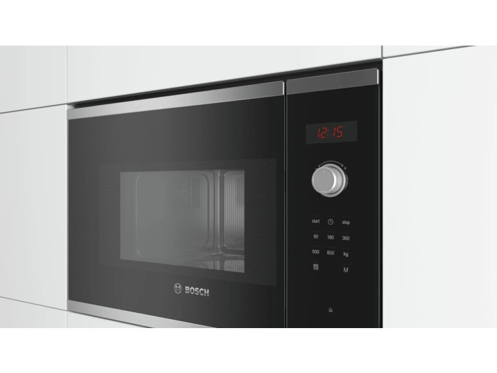 Микроволновая печь встраиваемая Bosch BFL523MS0, черный