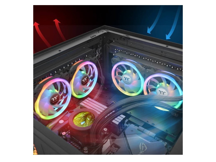 Комплект кулеров для корпуса Thermaltake Swafan 12 RGB Radiator Fan (3-Fan Pack) (CL-F137-PL12SW-A)