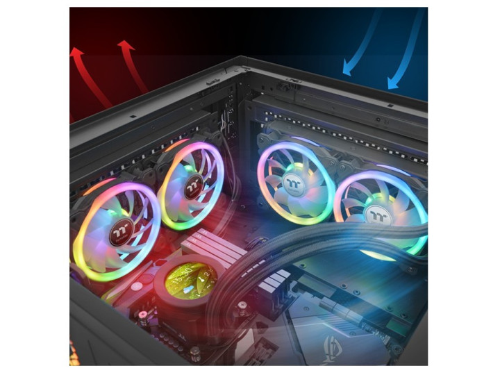 Комплект кулеров для корпуса Thermaltake Swafan 12 RGB Radiator Fan (3-Fan Pack) (CL-F137-PL12SW-A)