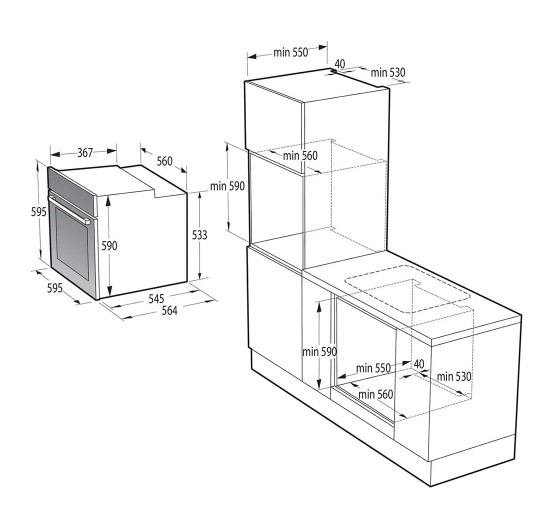 Встраиваемый духовой шкаф Gorenje BO6717E03X Встраиваемый духовой шкаф Gorenje BO6717E03X