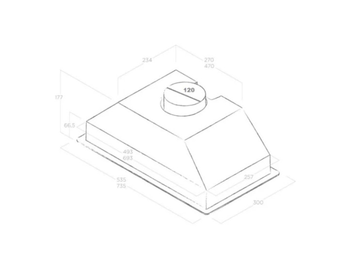 Встраиваемая вытяжка Elica Era GR/A/72