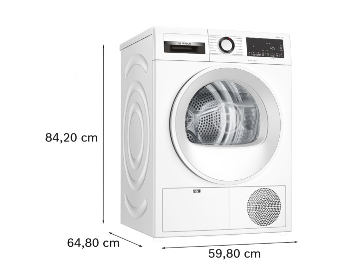 Сушильная машина с тепловым насосом BOSCH WQG242AASN