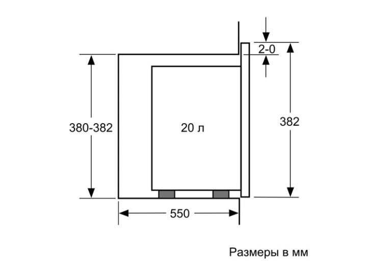 Микроволновая печь встраиваемая Bosch BFL524MW0, белый