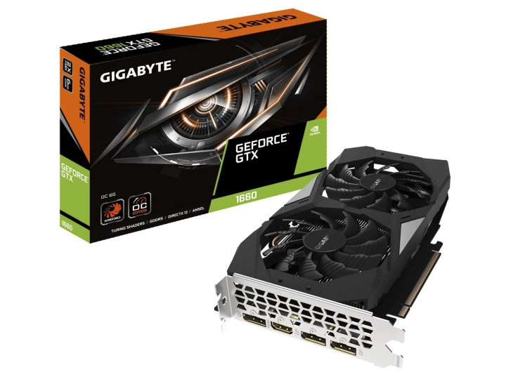 Видеокарта GIGABYTE GeForce GTX 1660 GDDR5 6144Mb 192-bit, PCI-E 16x 3.0.( GV-N1660OC-6GD ) Видеокарта GIGABYTE GeForce GTX 1660 GDDR5 6144Mb 192-bit, PCI-E 16x 3.0.( GV-N1660OC-6GD )
