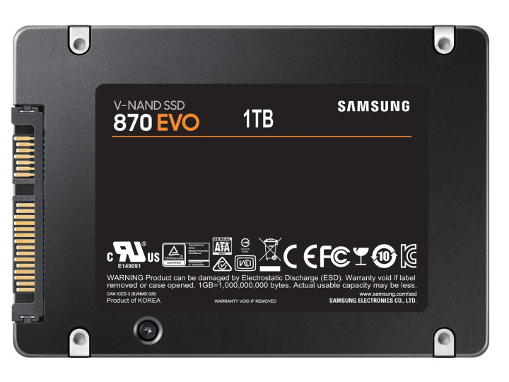 Твердотельный накопитель Samsung 870 EVO 1 ТБ SATA MZ-77E1T0BW