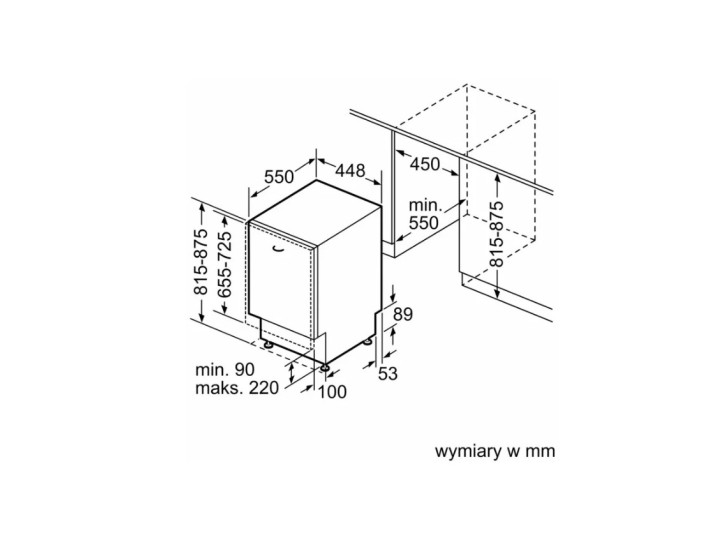Встраиваемая посудомоечная машина Bosch SPV 2IKX10 E