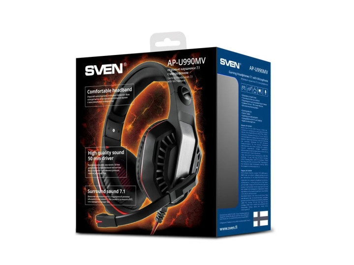 Компьютерная гарнитура SVEN AP-U990MV черный Компьютерная гарнитура SVEN AP-U990MV черный