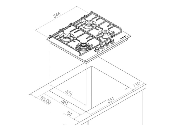 Варочная панель Kuppersberg FQ63B Варочная панель Kuppersberg FQ63B