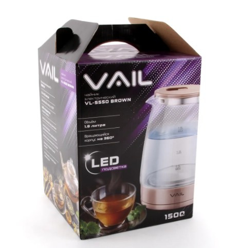 Электрический чайник VAIL VL-5550 Коричневый