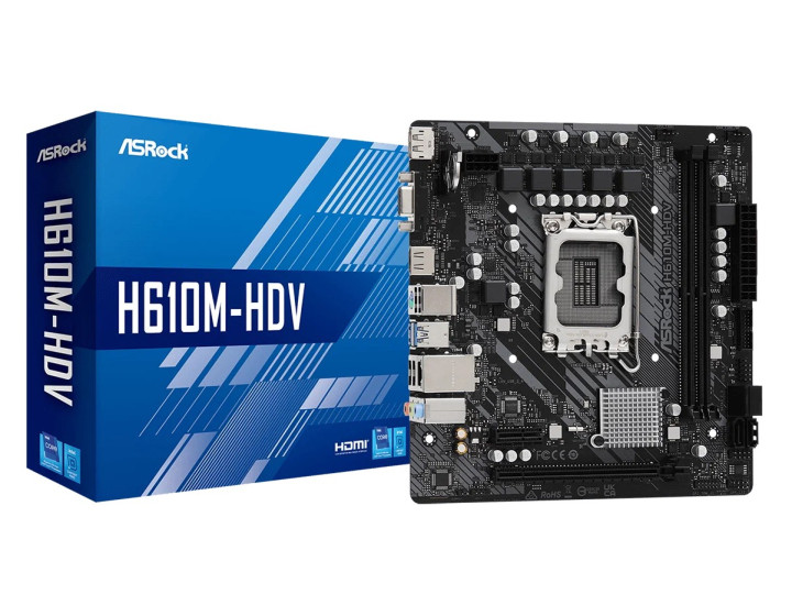 Материнская плата ASRock H610M-HDV Материнская плата ASRock H610M-HDV