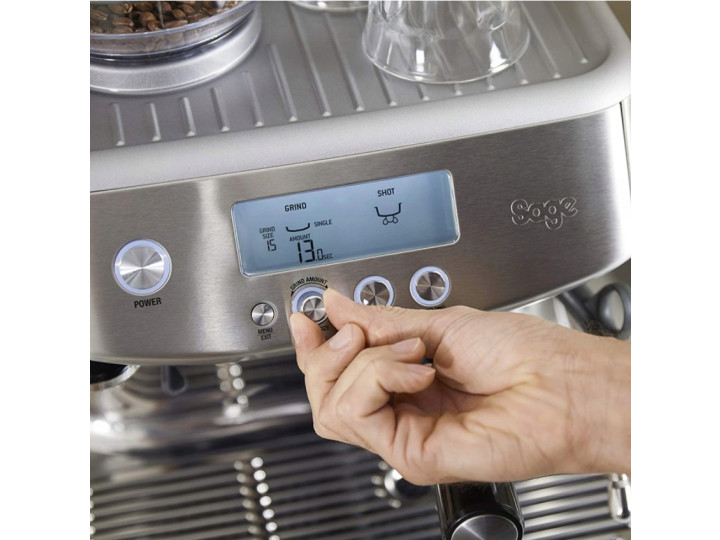 Кофемашина SAGE Barista Pro SES878BSS, серебристый