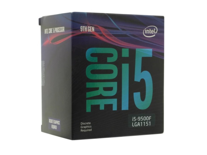 Процессор LGA1151v2 Intel Core i5-9500F кулера нет Процессор LGA1151v2 Intel Core i5-9500F кулера нет