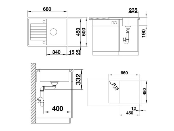 Мойка Blanco Zia 45S Compact PuraDur антрацит Мойка Blanco Zia 45S Compact PuraDur антрацит