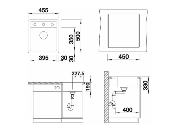 Мойка Blanco Dalago 45 Silgranit PuraDur II шампань Мойка Blanco Dalago 45 Silgranit PuraDur II шампань