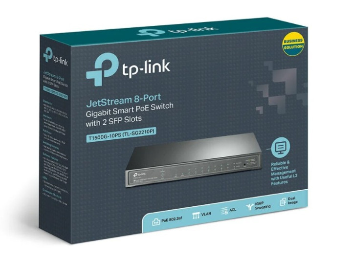 Коммутатор TP-LINK T1500G-10PS Коммутатор TP-LINK T1500G-10PS