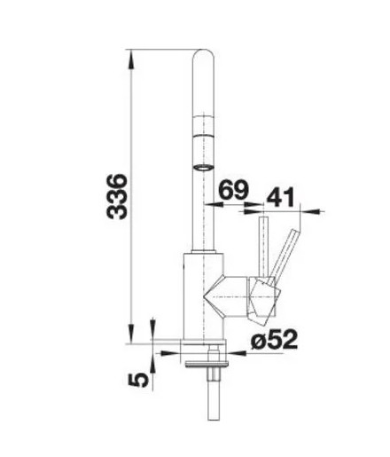 Смеситель Blanco Mida-S 521455 Антрацит Смеситель Blanco Mida-S 521455 Антрацит