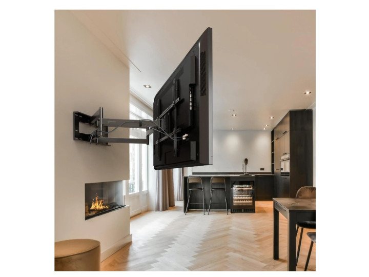 Кронштейн для ТВ ONKRON M8L чёрный, для 42"-110", наклон 15°, поворот 90°, нагрузка до 100 кг, расстояние до стены 103-1033 мм