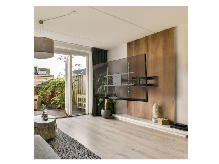 Кронштейн для ТВ ONKRON M8L чёрный, для 42"-110", наклон 15°, поворот 90°, нагрузка до 100 кг, расстояние до стены 103-1033 мм