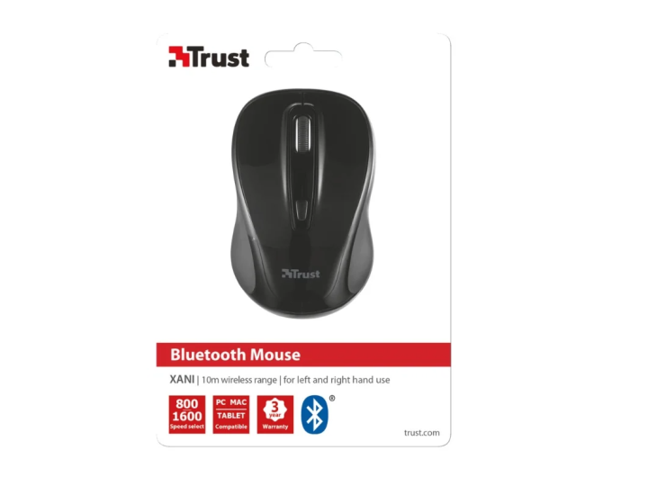 Мышь TRUST Xani Optical Bluetooth Mouse - black Мышь TRUST Xani Optical Bluetooth Mouse - black
